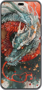 Силиконовый чехол Стихия огня для Huawei Honor 400 PRO 5G - 6101u-4036 изображение 