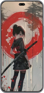 Силиконовый чехол Сумерки воина: Танец с катаной для Huawei Honor 400 PRO 5G - 6123u-4036 изображение 