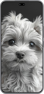 Силиконовый чехол Мальтипу на чорном фоне для Huawei Honor 400 PRO 5G - 6156u-4036 изображение 