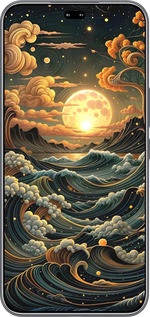 Силиконовый чехол Арт волны для Huawei Honor 400 PRO 5G - 6332u-4036 изображение 