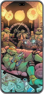 Силиконовый чехол Черепашки нинзя для Huawei Honor 400 PRO 5G - 6346u-4036 изображение 