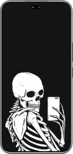 Силиконовый чехол Скелет делает Selfie для Huawei Honor 400 PRO 5G - 6535u-4036 изображение 