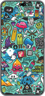 Силиконовый чехол Стикер бомбинг 1 для Huawei Honor 400 PRO 5G - 693u-4036 изображение 