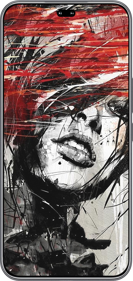 Силиконовый чехол Лицо девушки для Huawei Honor 400 PRO 5G - 1162u-4036 изображение 