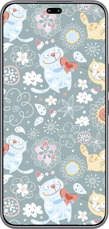 Силиконовый чехол Котята v3 для Huawei Honor 400 PRO 5G - 1223u-4036 изображение 