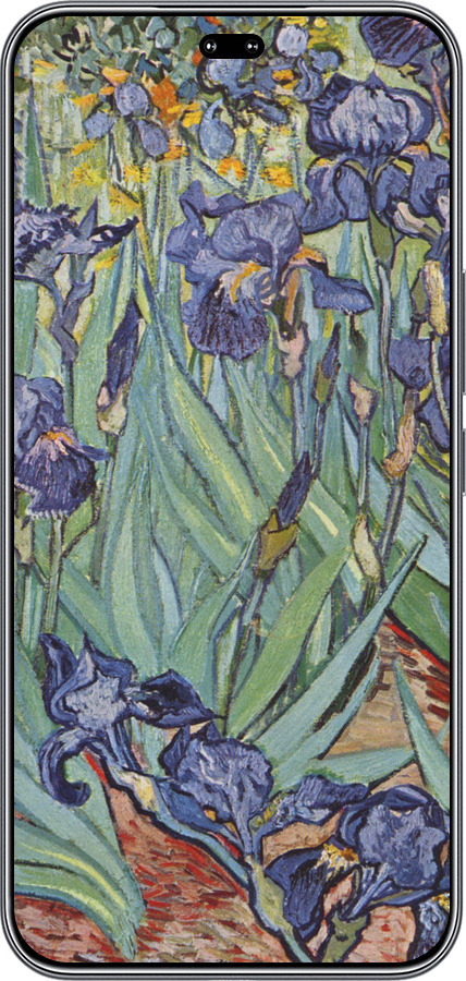 Силиконовый чехол Винсент Ван Гог. Ирисы для Huawei Honor 400 PRO 5G - 161u-4036 изображение 