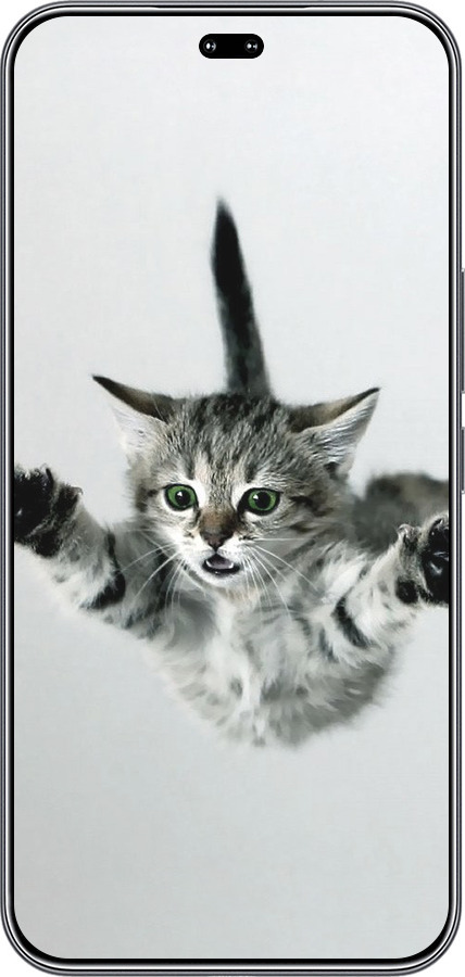 Силиконовый чехол Летящий котёнок для Huawei Honor 400 PRO 5G - 2322u-4036 изображение 