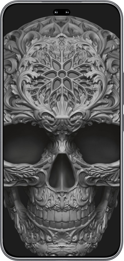 Силиконовый чехол skull-ornament для Huawei Honor 400 PRO 5G - 4101u-4036 изображение 