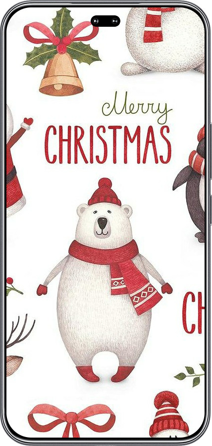 Силиконовый чехол Merry Christmas для Huawei Honor 400 PRO 5G - 4106u-4036 изображение 
