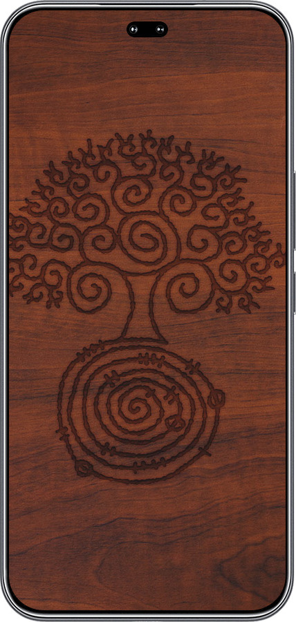 Силиконовый чехол Узор дерева для Huawei Honor 400 PRO 5G - 4119u-4036 изображение 