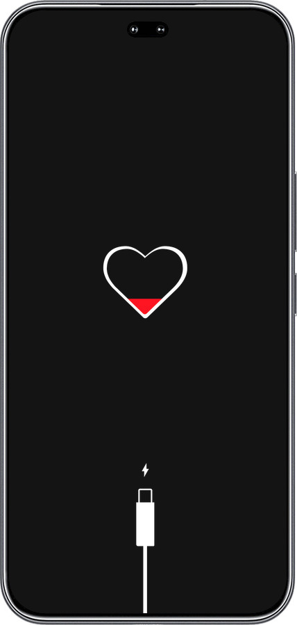 Силіконовий чехол Підзарядка серця для Huawei Honor 400 PRO 5G - 4274u-4036 изображение 