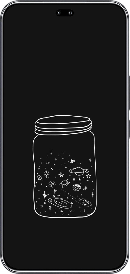 Силиконовый чехол Космос в банке для Huawei Honor 400 PRO 5G - 4297u-4036 изображение 