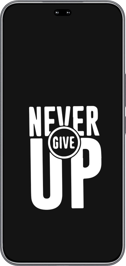 Силиконовый чехол Никогда не сдавайся для Huawei Honor 400 PRO 5G - 4572u-4036 изображение 