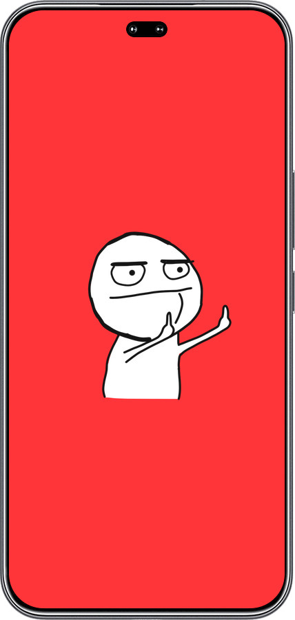 Силиконовый чехол Мем для Huawei Honor 400 PRO 5G - 4578u-4036 изображение 