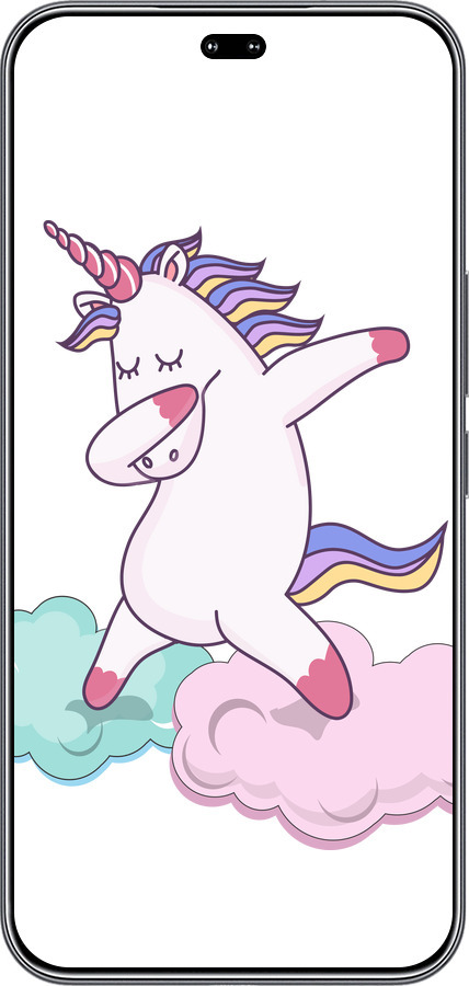 Силиконовый чехол Единорог для Huawei Honor 400 PRO 5G - 4702u-4036 изображение 