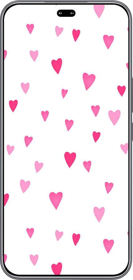 Силиконовый чехол Сердечки 2 для Huawei Honor 400 PRO 5G - 4763u-4036 изображение 