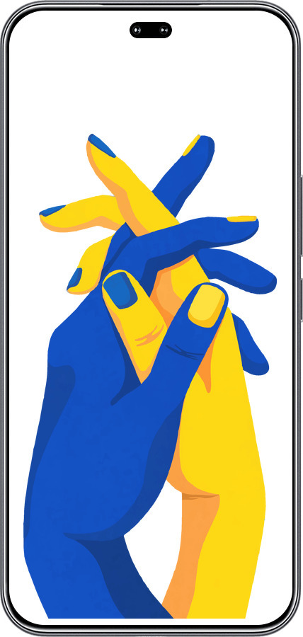 Силиконовый чехол Stand With Ukraine для Huawei Honor 400 PRO 5G - 5255u-4036 изображение 