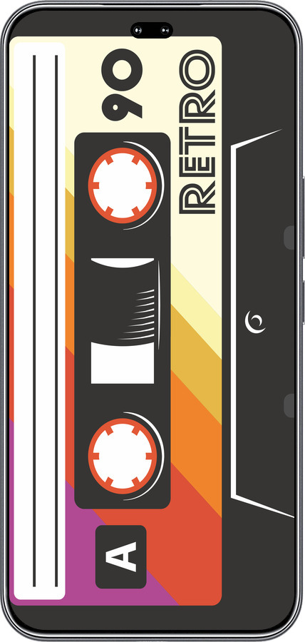 Силиконовый чехол Кассета с90 v4 для Huawei Honor 400 PRO 5G - 5532u-4036 изображение 