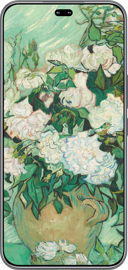 Силиконовый чехол Винсент Ван Гог. Ваза с розами для Huawei Honor 400 PRO 5G - 5543u-4036 изображение 