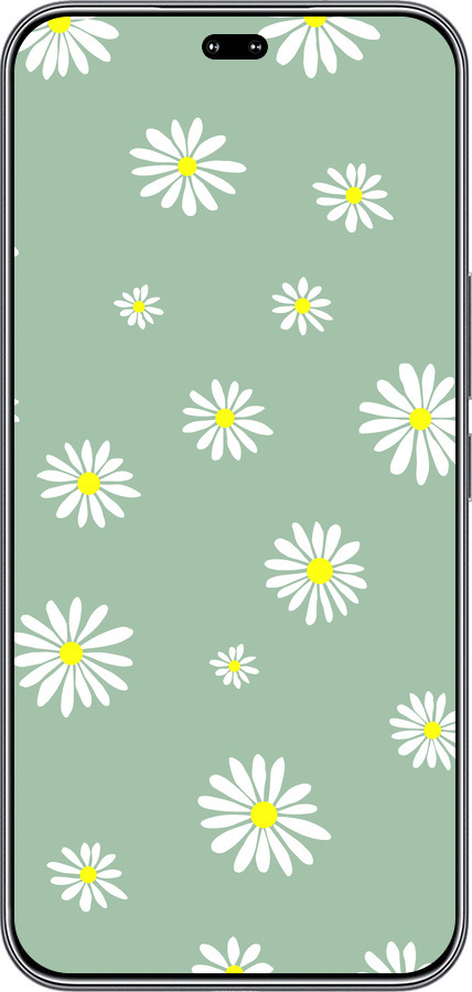 Силиконовый чехол Ромашки v4 для Huawei Honor 400 PRO 5G - 5603u-4036 изображение 