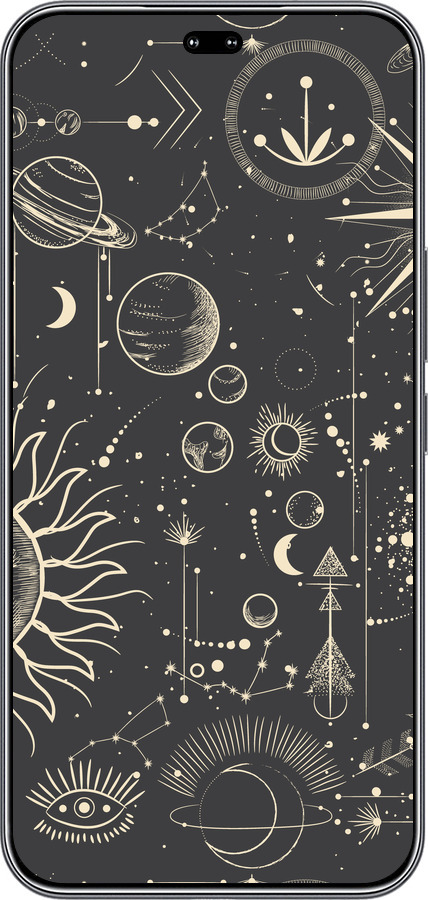 Силиконовый чехол Фаза луны для Huawei Honor 400 PRO 5G - 5605u-4036 изображение 