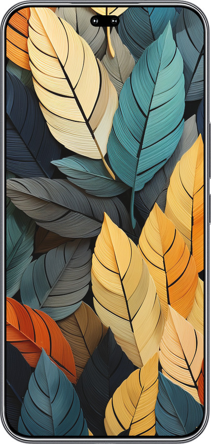 Силиконовый чехол Кольорове листя для Huawei Honor 400 PRO 5G - 5644u-4036 изображение 