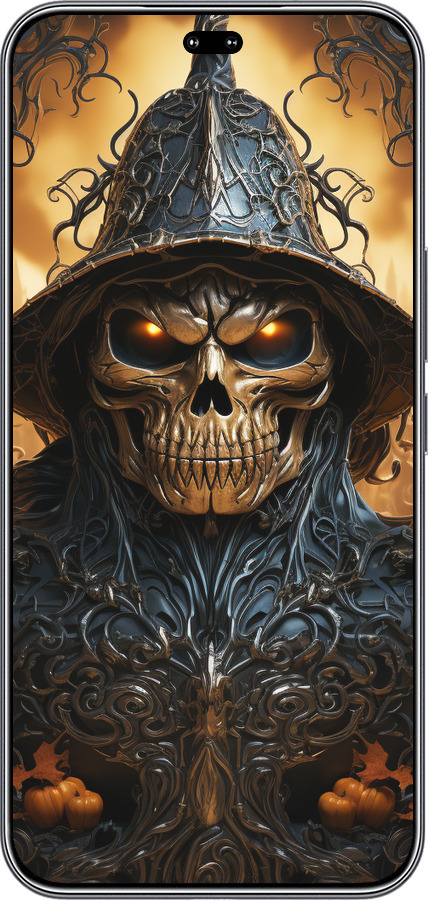 Силиконовый чехол Череп 2 для Huawei Honor 400 PRO 5G - 5652u-4036 изображение 