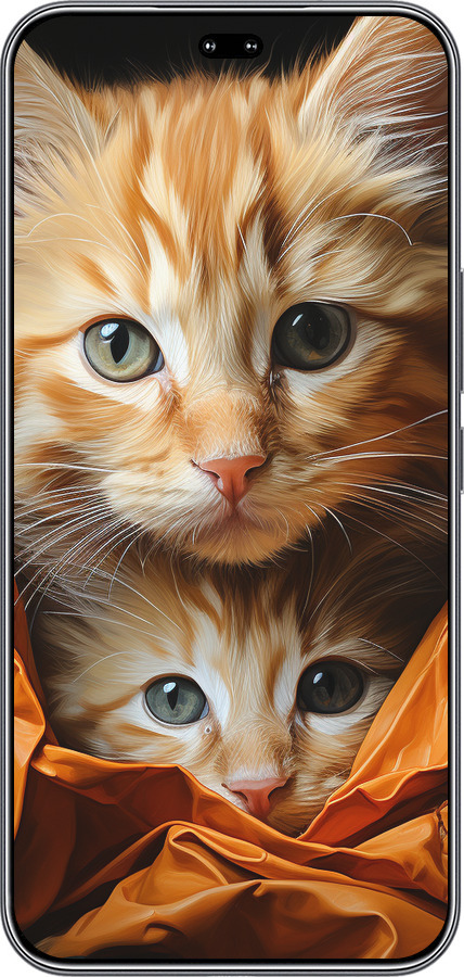 Силиконовый чехол Котики 2 для Huawei Honor 400 PRO 5G - 5664u-4036 изображение 