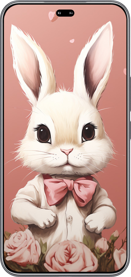 Силиконовый чехол Зайчик для Huawei Honor 400 PRO 5G - 5669u-4036 изображение 