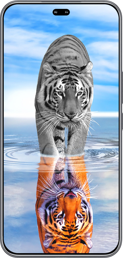 Силиконовый чехол Тигр для Huawei Honor 400 PRO 5G - 6016u-4036 изображение 