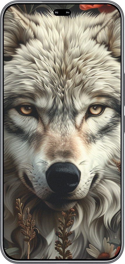 Силиконовый чехол Волчий взгляд для Huawei Honor 400 PRO 5G - 6066u-4036 изображение 