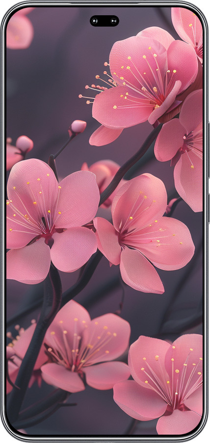 Силіконовий чехол Пурпурова сакура для Huawei Honor 400 PRO 5G - 6075u-4036 изображение 