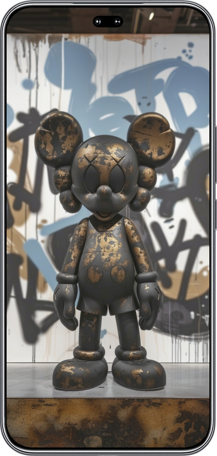 Силиконовый чехол Bronze kaws v2 для Huawei Honor 400 PRO 5G - 6098u-4036 изображение 