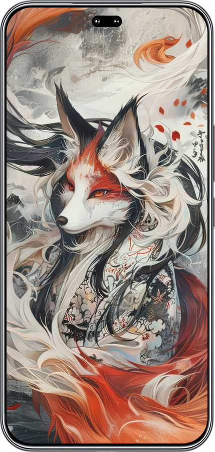 Силиконовый чехол Дух кицунэ' для Huawei Honor 400 PRO 5G - 6107u-4036 изображение 