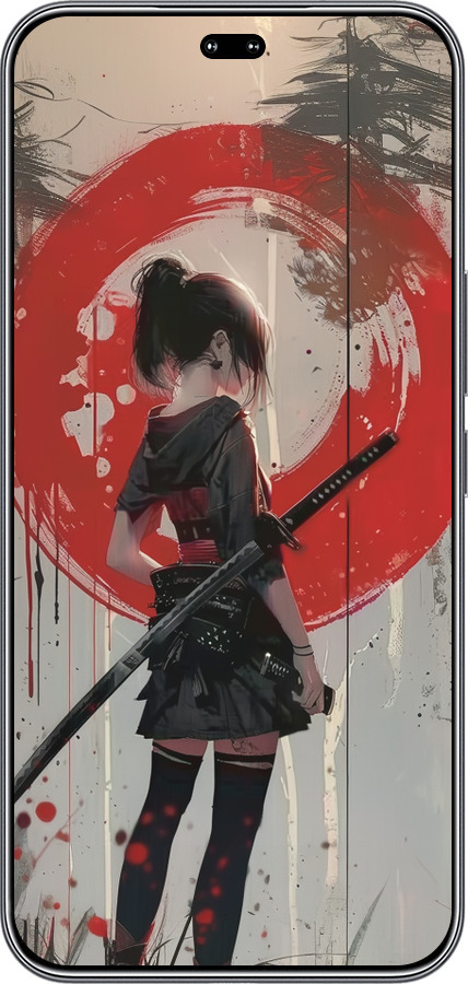 Силиконовый чехол Сумерки воина: Танец с катаной для Huawei Honor 400 PRO 5G - 6123u-4036 изображение 