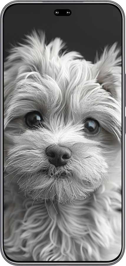 Силиконовый чехол Мальтипу на чорном фоне для Huawei Honor 400 PRO 5G - 6156u-4036 изображение 