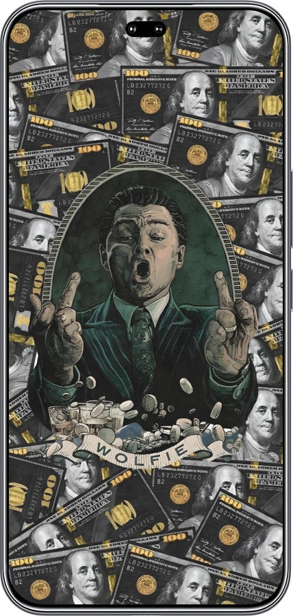 Силиконовый чехол Волк с валл стрит для Huawei Honor 400 PRO 5G - 6287u-4036 изображение 