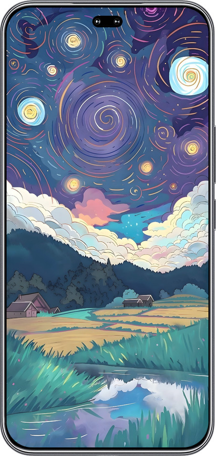 Силиконовый чехол Креативный арт для Huawei Honor 400 PRO 5G - 6322u-4036 изображение 