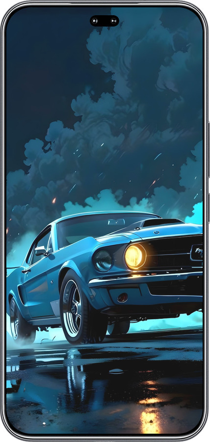 Силиконовый чехол Форд мустанг для Huawei Honor 400 PRO 5G - 6374u-4036 изображение 