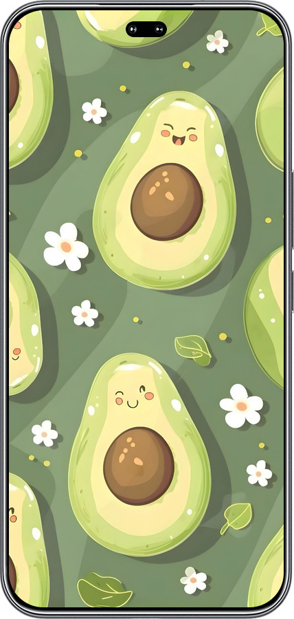 Силиконовый чехол Авокадо для Huawei Honor 400 PRO 5G - 6380u-4036 изображение 