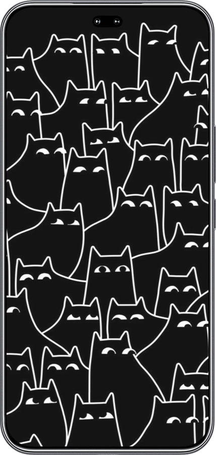 Силиконовый чехол С изображением кошек для Huawei Honor 400 PRO 5G - 6470u-4036 изображение 