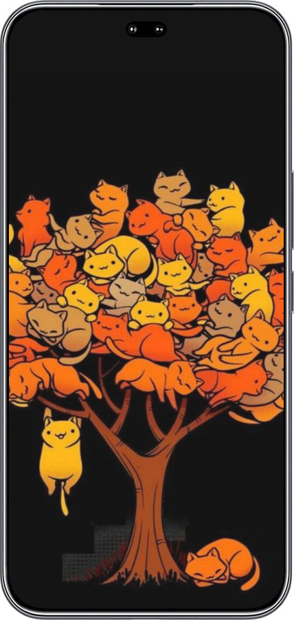 Силиконовый чехол Дерево и котики для Huawei Honor 400 PRO 5G - 6516u-4036 изображение 