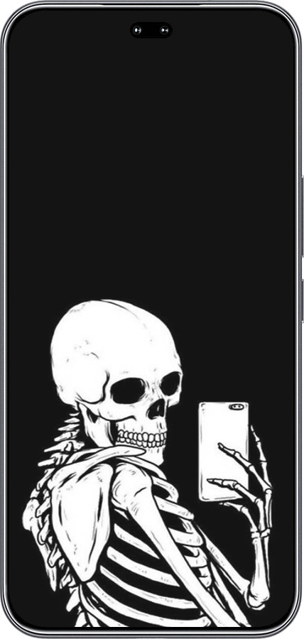 Силиконовый чехол Скелет делает Selfie для Huawei Honor 400 PRO 5G - 6535u-4036 изображение 