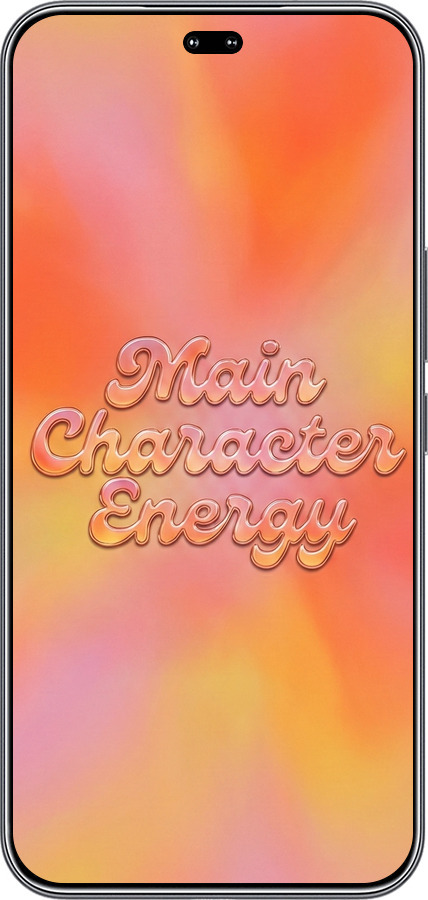 Силиконовый чехол Aura Gradient Main Character Energy Aesthetic Y2K для Huawei Honor 400 PRO 5G - 6783u-4036 изображение 