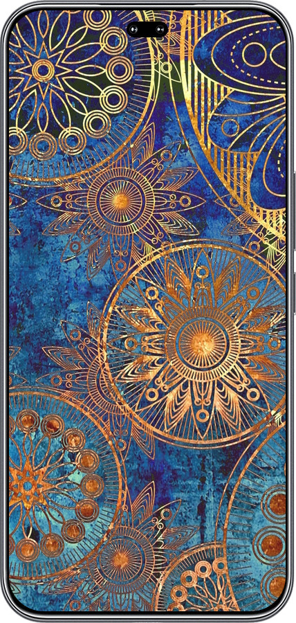 Силиконовый чехол Золотой узор для Huawei Honor 400 PRO 5G - 678u-4036 изображение 