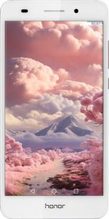 Силиконовый чехол Розовые облака для Huawei Honor 5A - 5660u-456 изображение 