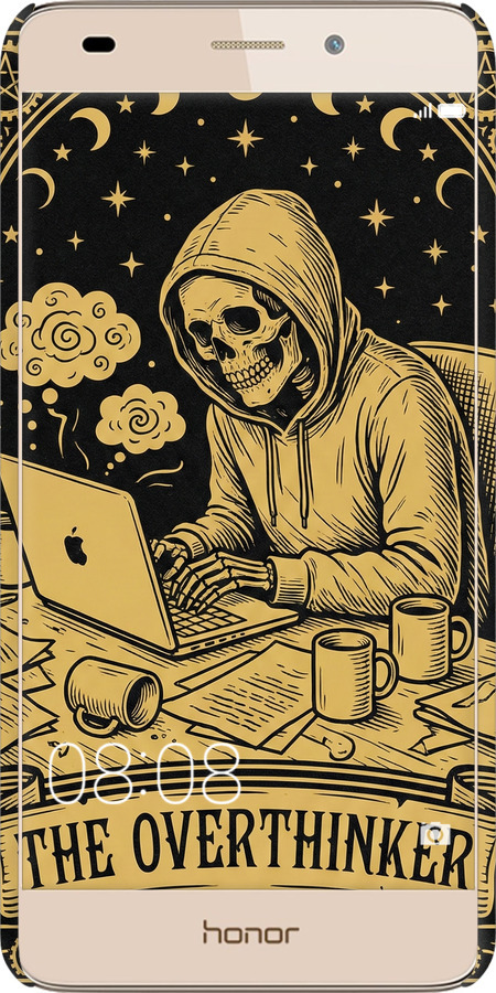 3D пластиковый матовый чехол The Overthinker для Huawei GT3 - 6774m-472 изображение 