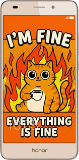 2D пластиковый чехол Funny Cat для Huawei GT3 - 6786t-472 изображение 