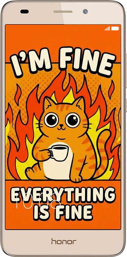 2D пластиковый чехол Funny Cat для Huawei GT3 - 6786t-472 изображение 