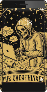 3D пластиковый матовый чехол The Overthinker для Huawei Honor 5X - 6774m-176 изображение 